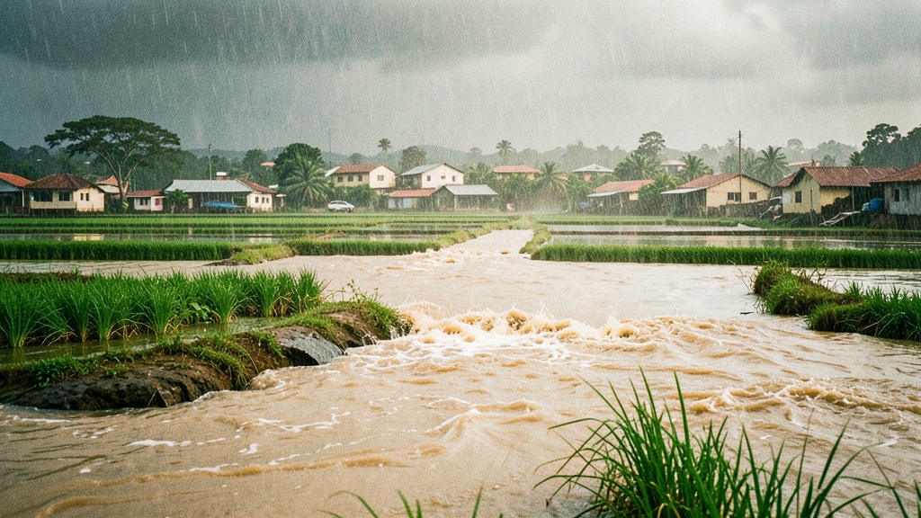 Río Milagro al 90% tras lluvias intensas: alerta para los barrios ribereños