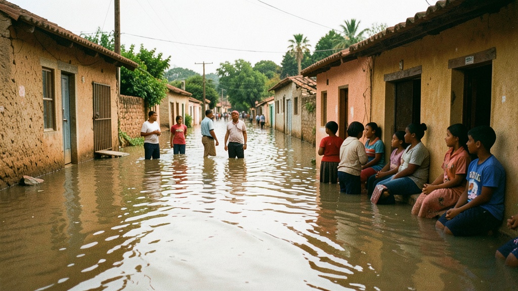Emergencia en Milagro: Lluvias y río Balao dejan calles inundadas y clases suspendidas