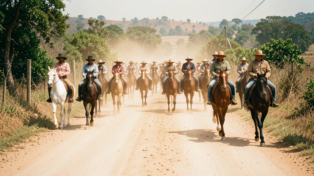 VI Gran Cabalgata de Integración Montuvia Guayasense recorre 5,5 km en Milagro