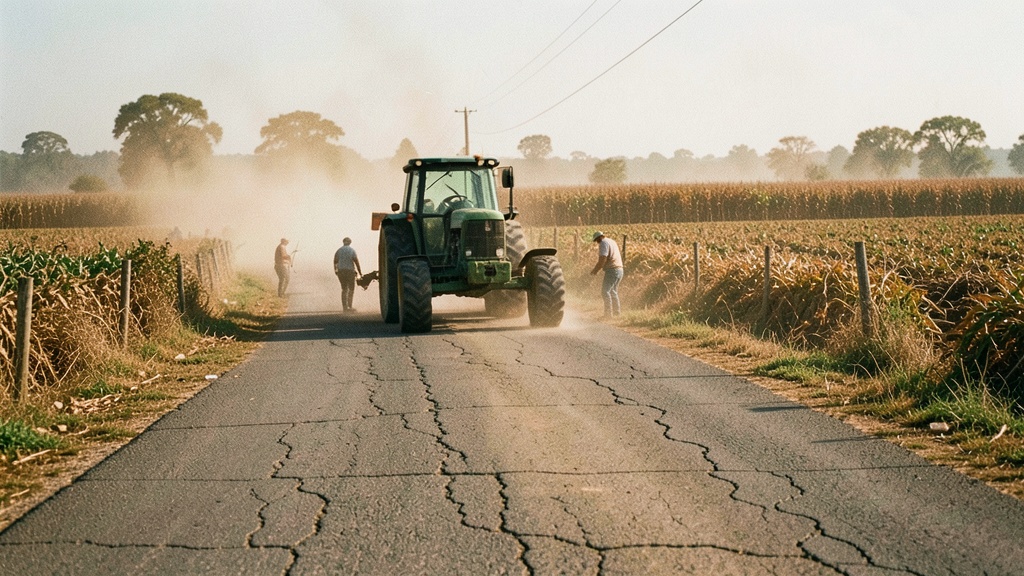 Agricultores cerraron la vía Milagro-Simón Bolívar por el mal estado del asfalto