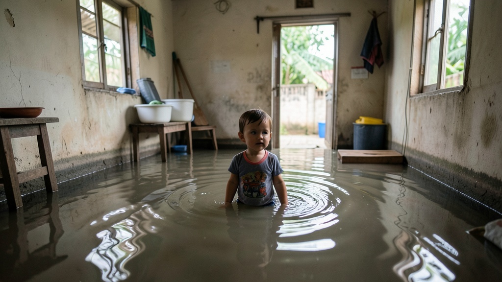 Tragedia en Milagro: Niño de 17 meses fallece por asfixia tras caer en vivienda inundada