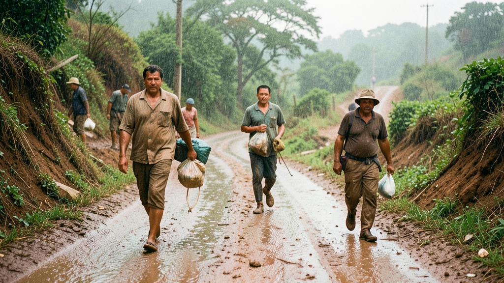 Inundaciones en El Triunfo obligan a evacuación preventiva en Milagro