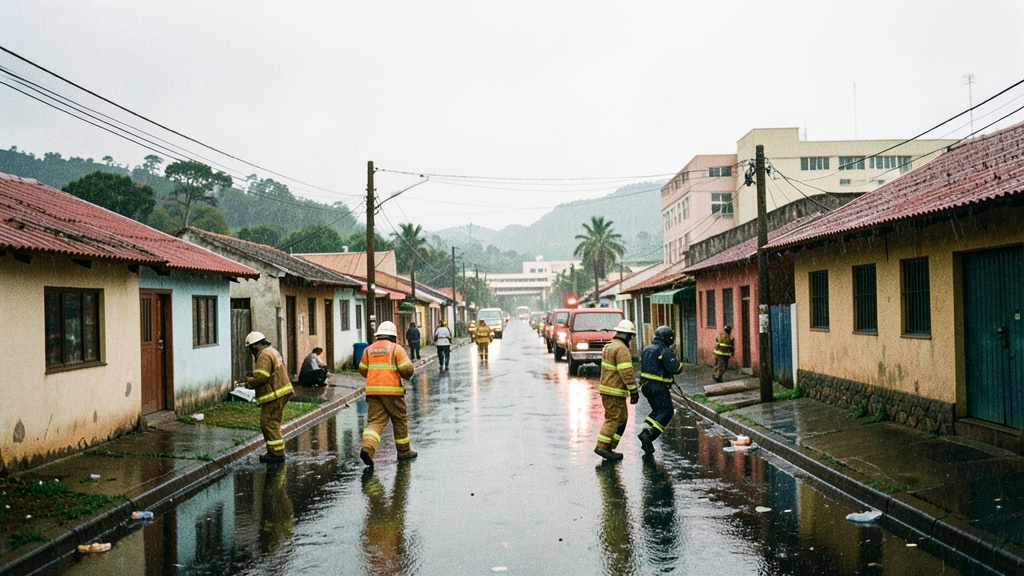 Bomberos de Milagro atendieron emergencias simultáneas en las lluvias; Hospital Leon Becerra demoró atención
