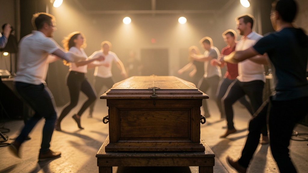 Despedida inusual en Milagro: familiares bailaron sobre el féretro