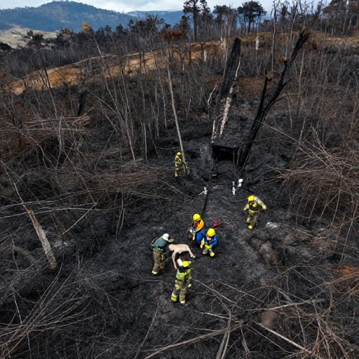 Rescate de cervicabra en Pisambilla: Bomberos atienden a animal afectado por incendio forestal