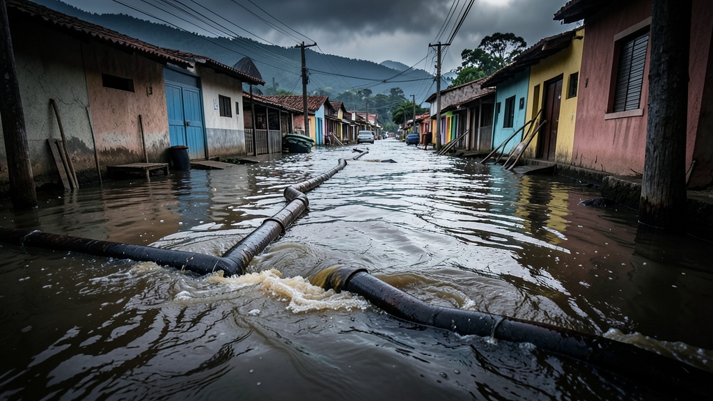 Aguas servidas inundan calles de Ciudadela 21 de Enero en Milagro