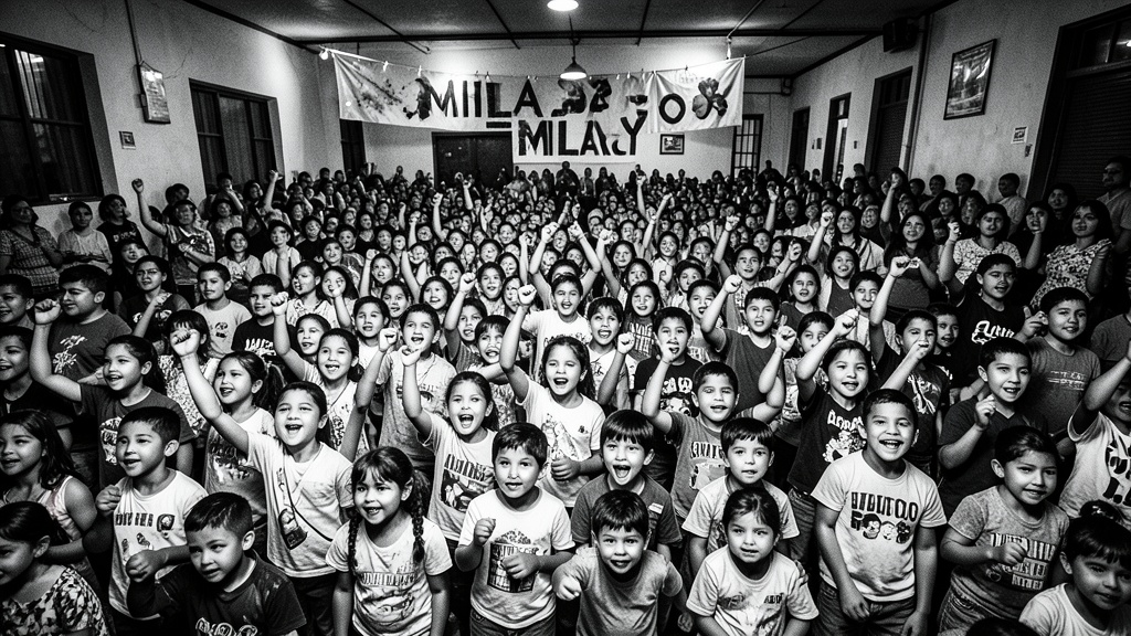 Homenaje al Día del Niño en Milagro reunió a 200 niños beneficiarios del MIES
