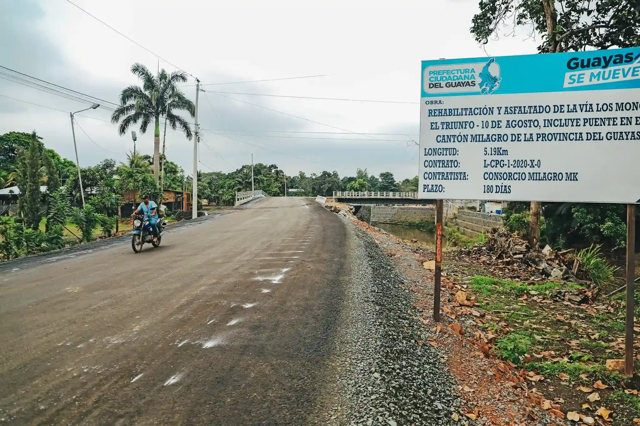 Cierre del puente Los Monos en Milagro para obra vial este 19 de diciembre