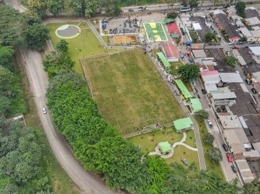 Inauguraron polideportivo en Cdla. Brasilia con show artístico y corte de cinta