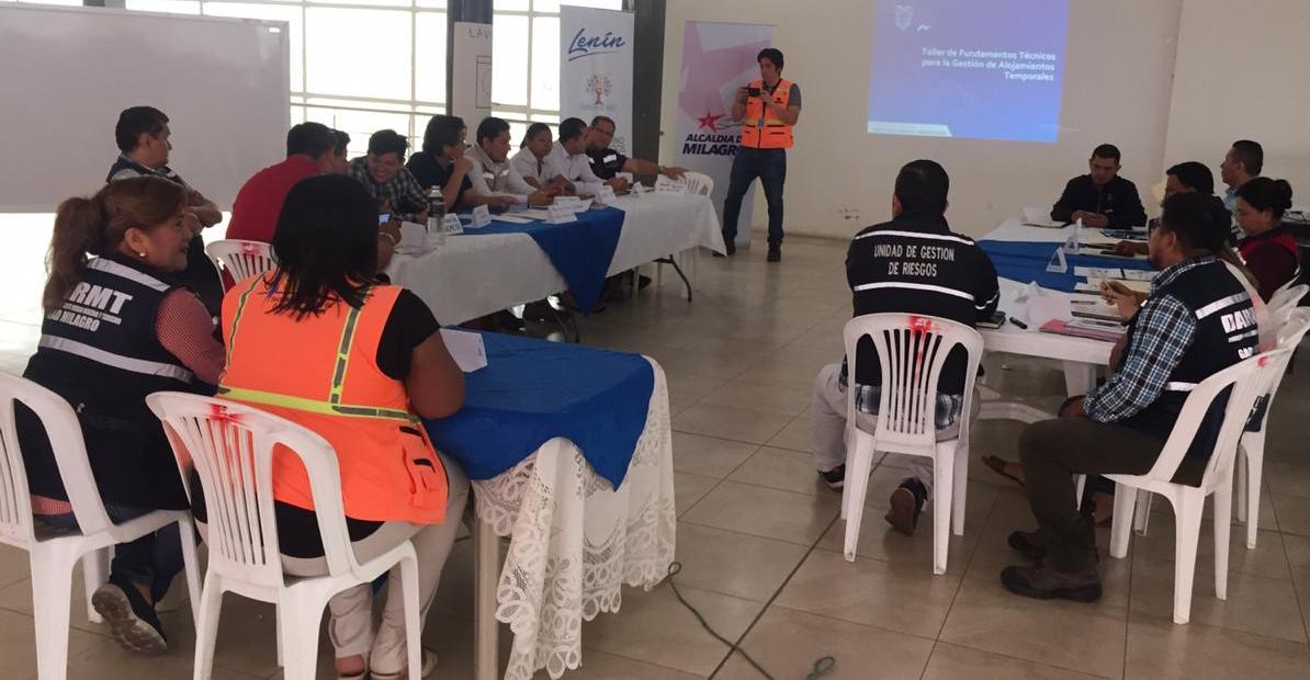 Taller de gestión de riesgos capacita a técnicos de Milagro y cantones vecinos