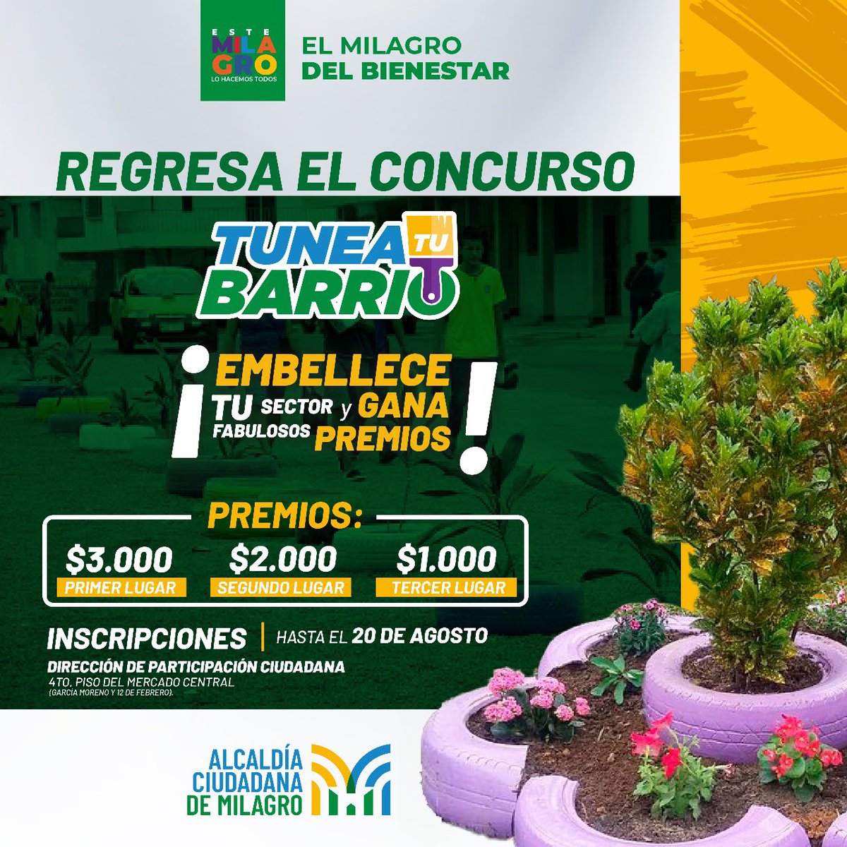 Segunda edición del concurso artístico de Milagro: $3000 para el primer lugar